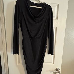 Chic Black Long Sleeve Dress